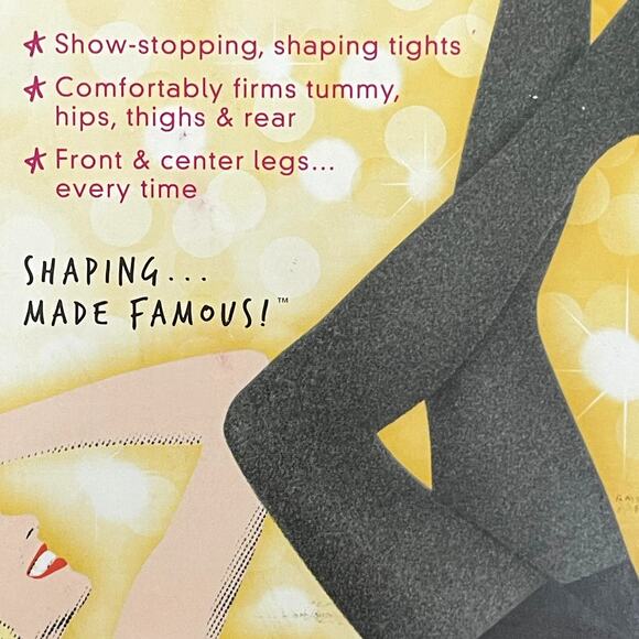 Star Power Spanx Lot of 2 Center Stage Shaping Tights 2215 Heathered Grey Size A - Picture 6 of 7